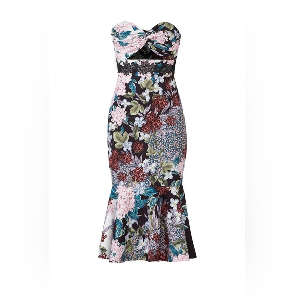 KEEPSAKE Lost Dreams Midi Dress in Multi Floral Size Small $220 - Picture 1 of 15